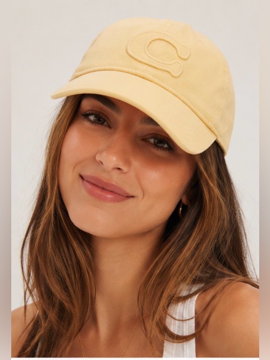Coach Accessories - ✨ NIB Coach Women’s Baseball Cap- Vanilla